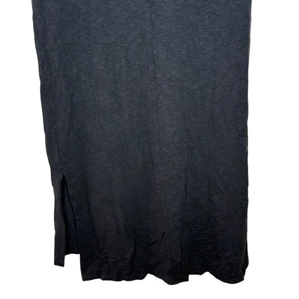 Madewell Black Short Sleeve Shirt Dress Size S Round Neck Casual Lightweight - Picture 8 of 10